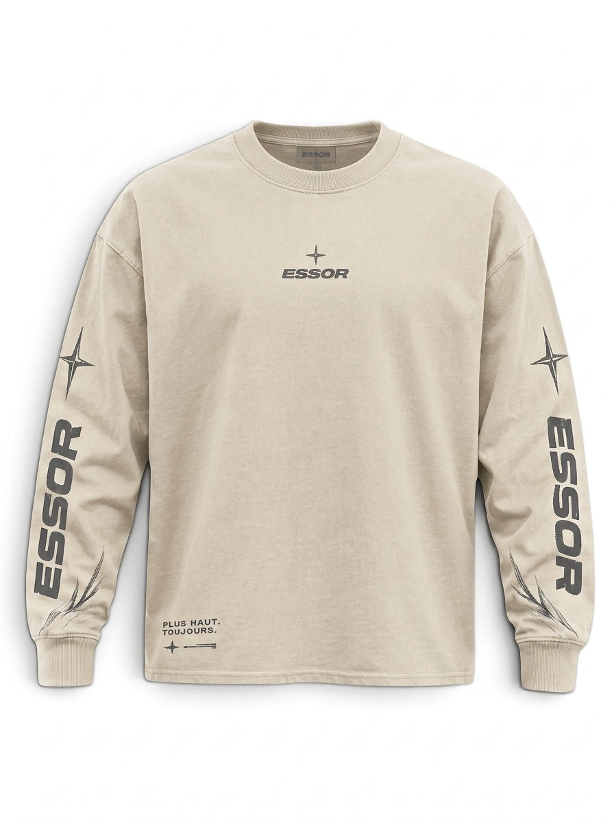 Langarmshirt «Envol», Naturweiss, Produktbild