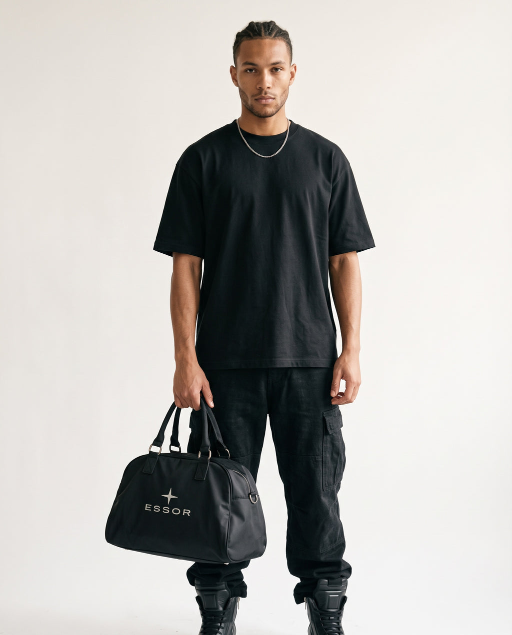 Tasche ESSOR, Schwarz, Herren-Model