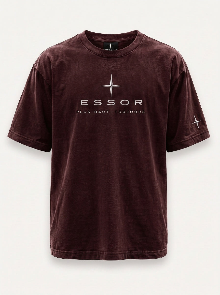 T-Shirt «Globe», Bordeaux, Produktbild