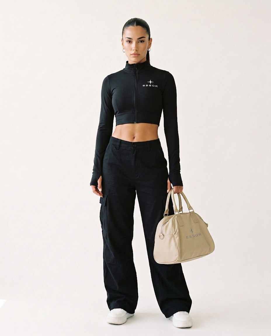 Tasche ESSOR, Naturweiss, Damen-Model