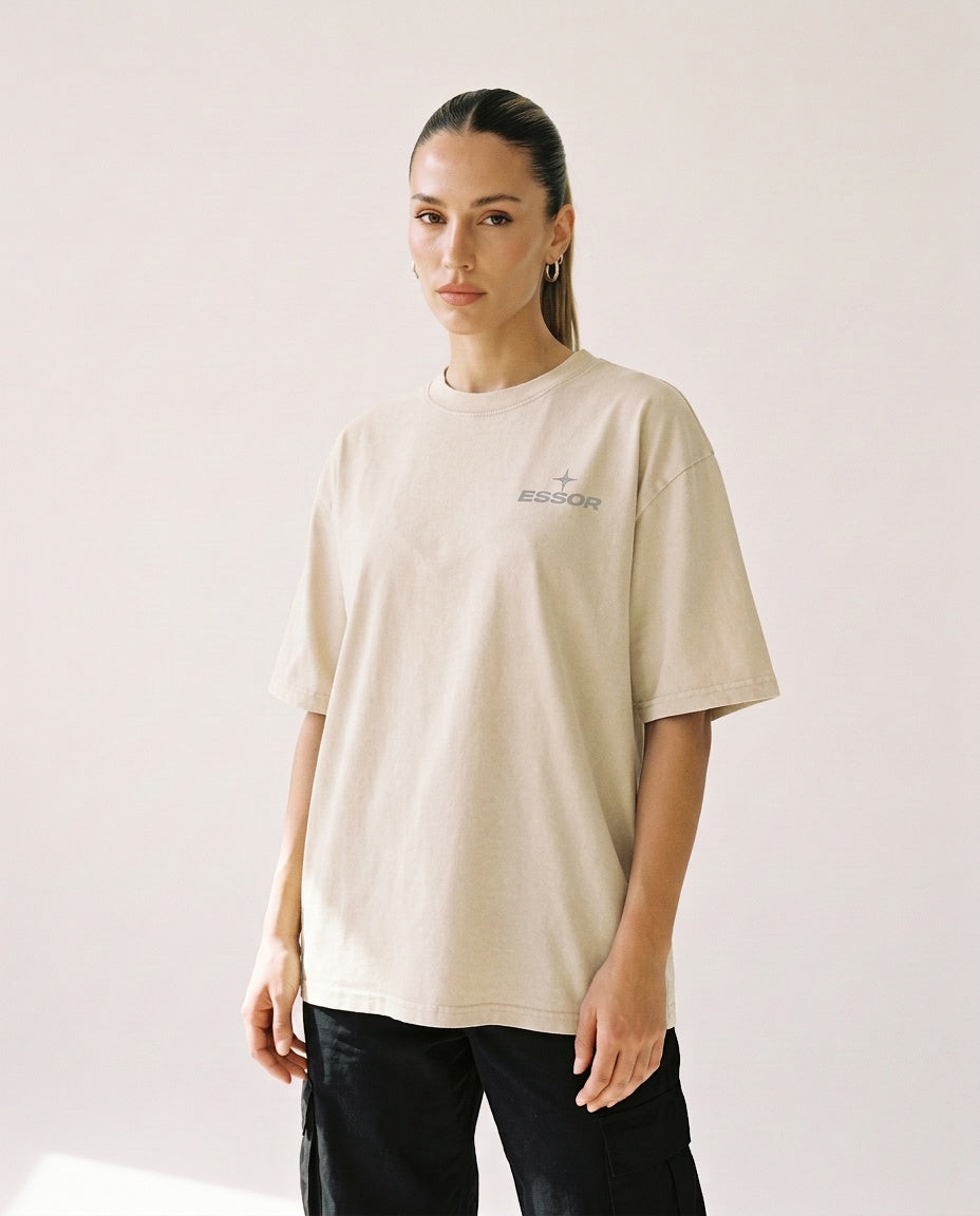 T-Shirt «Envol», Naturweiss, Damen-Model, von vorne