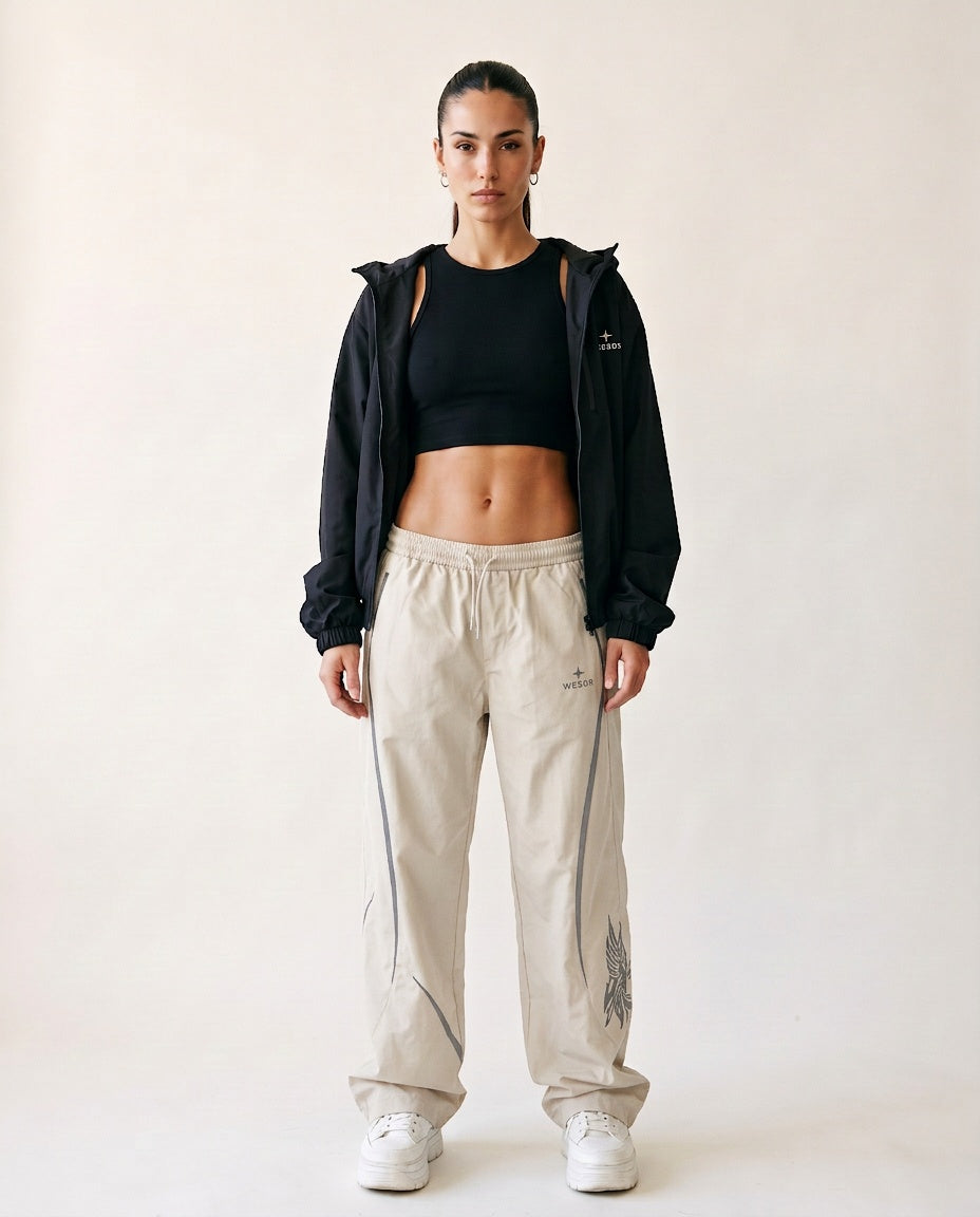 Trainingshose «Élan», Naturweiss, Damen-Model, von vorne