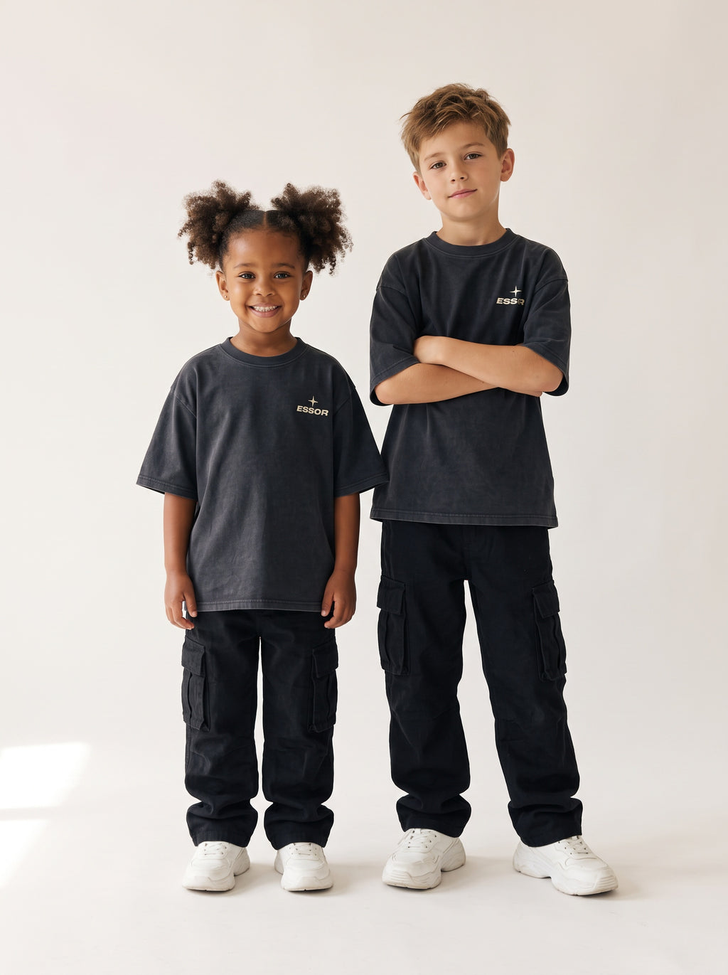Kinder-T-Shirt «Envol», Schwarz, Kinder-Models