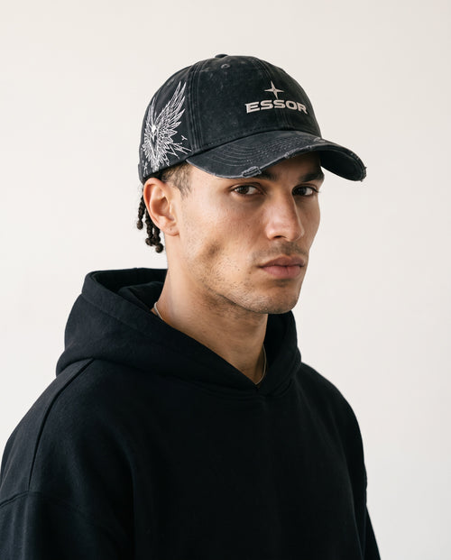 Kappe «Envol» gewaschen, Schwarz, Herren-Model