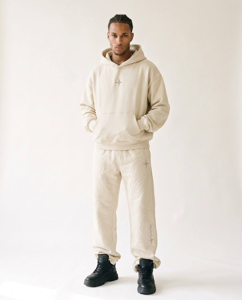 Jogginghose «360° Lifestyle», Naturweiss, Herren-Model, von vorne