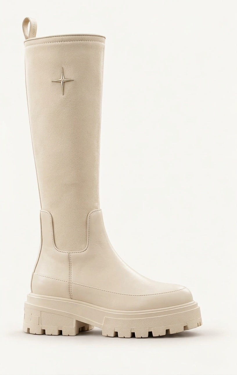 Plateau-Stiefel «Sommet», Naturweiss, Produktbild