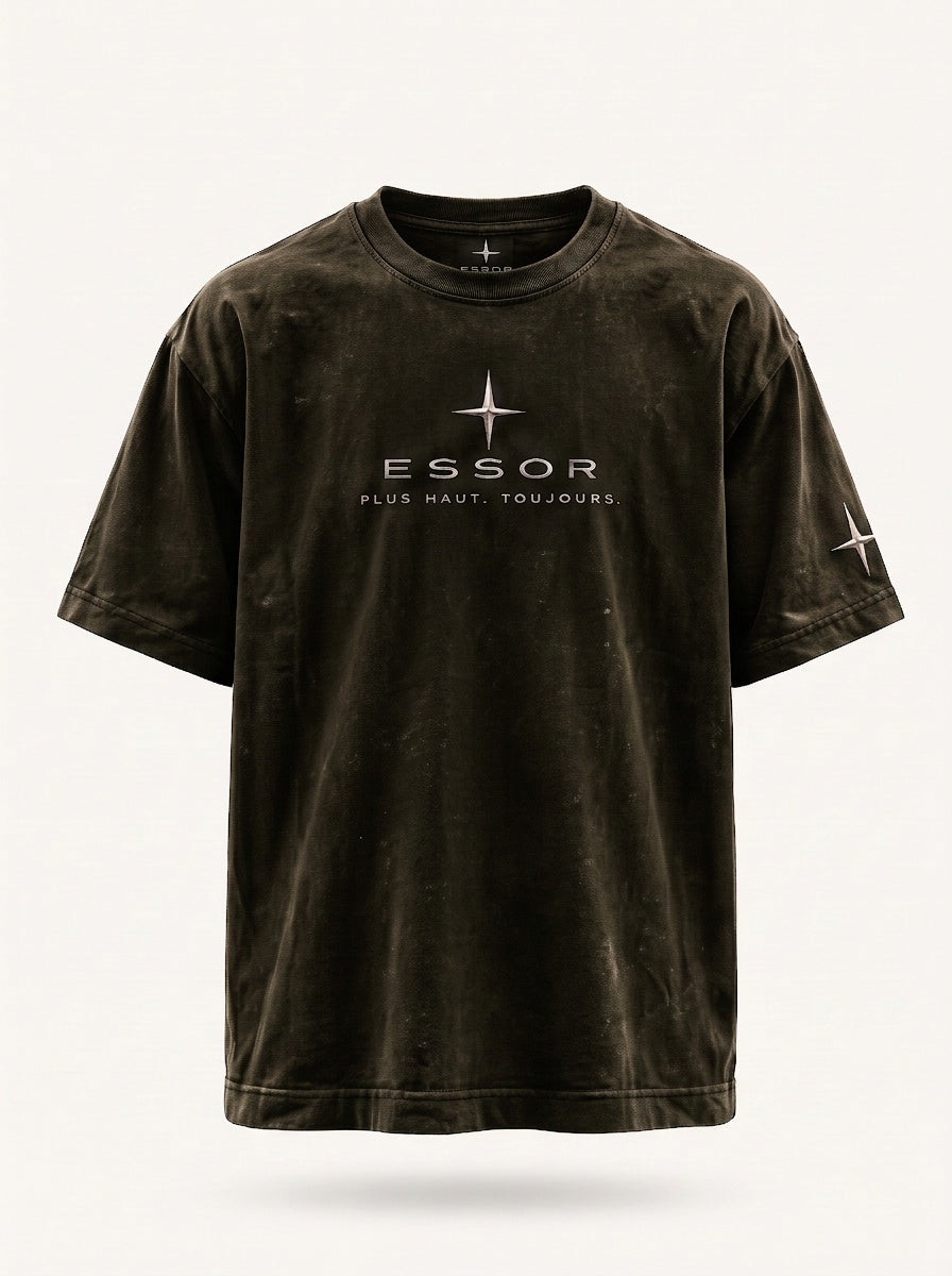 T-Shirt «Script», Olivgrün, Produktbild
