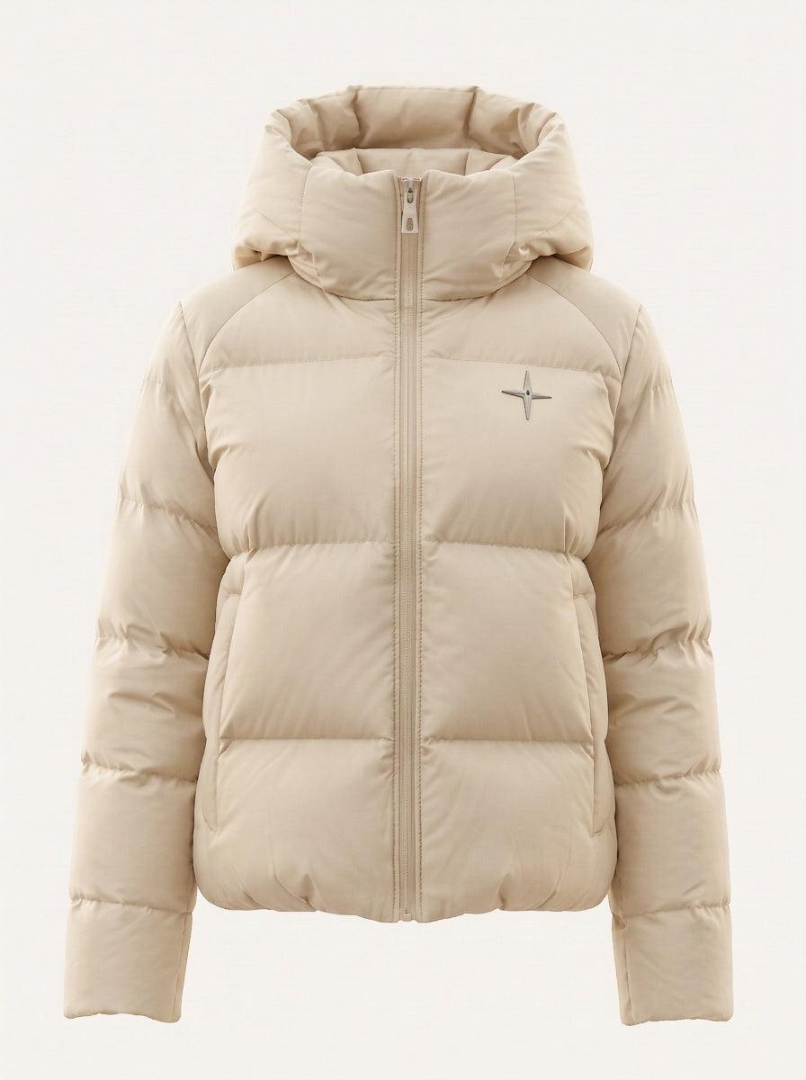 Beheizte Daunenjacke «Chaleur», Naturweiss, Produktbild