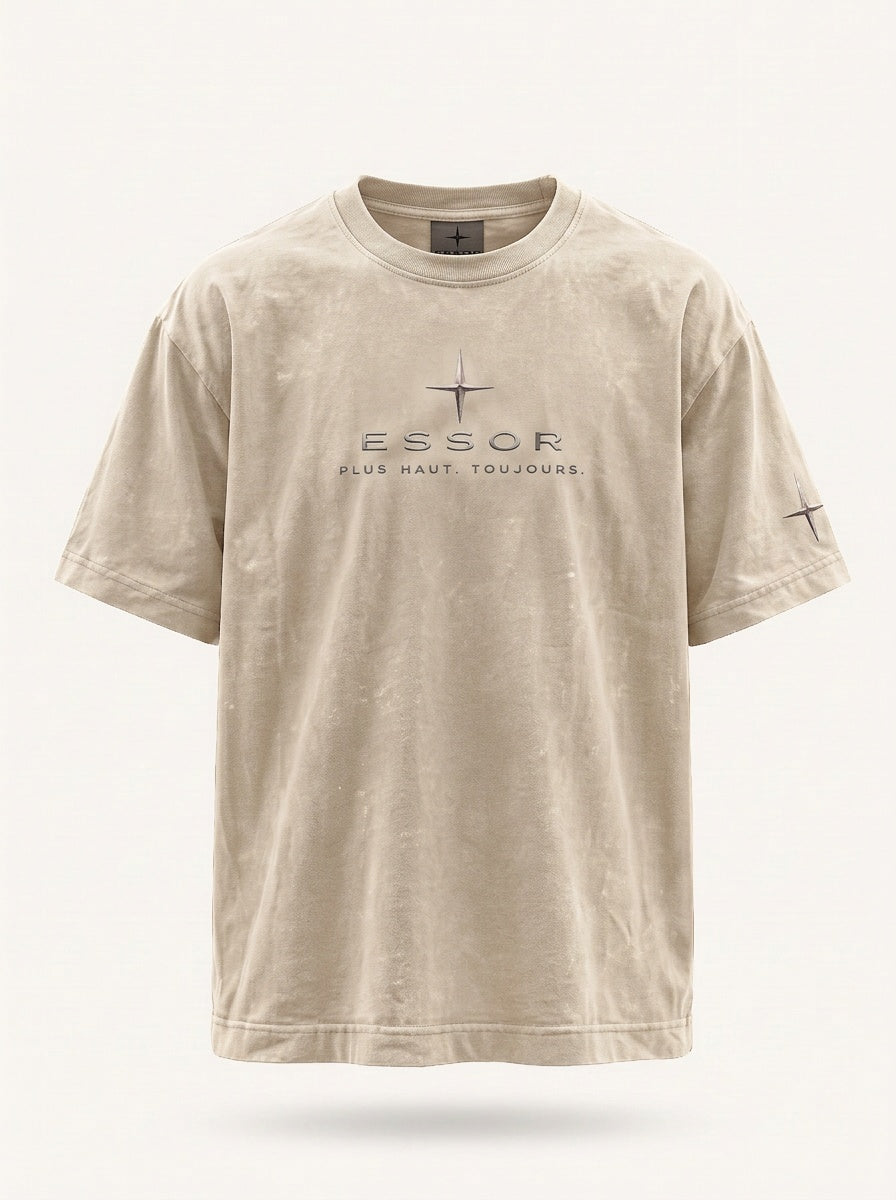 T-Shirt «Script», Naturweiss, Produktbild