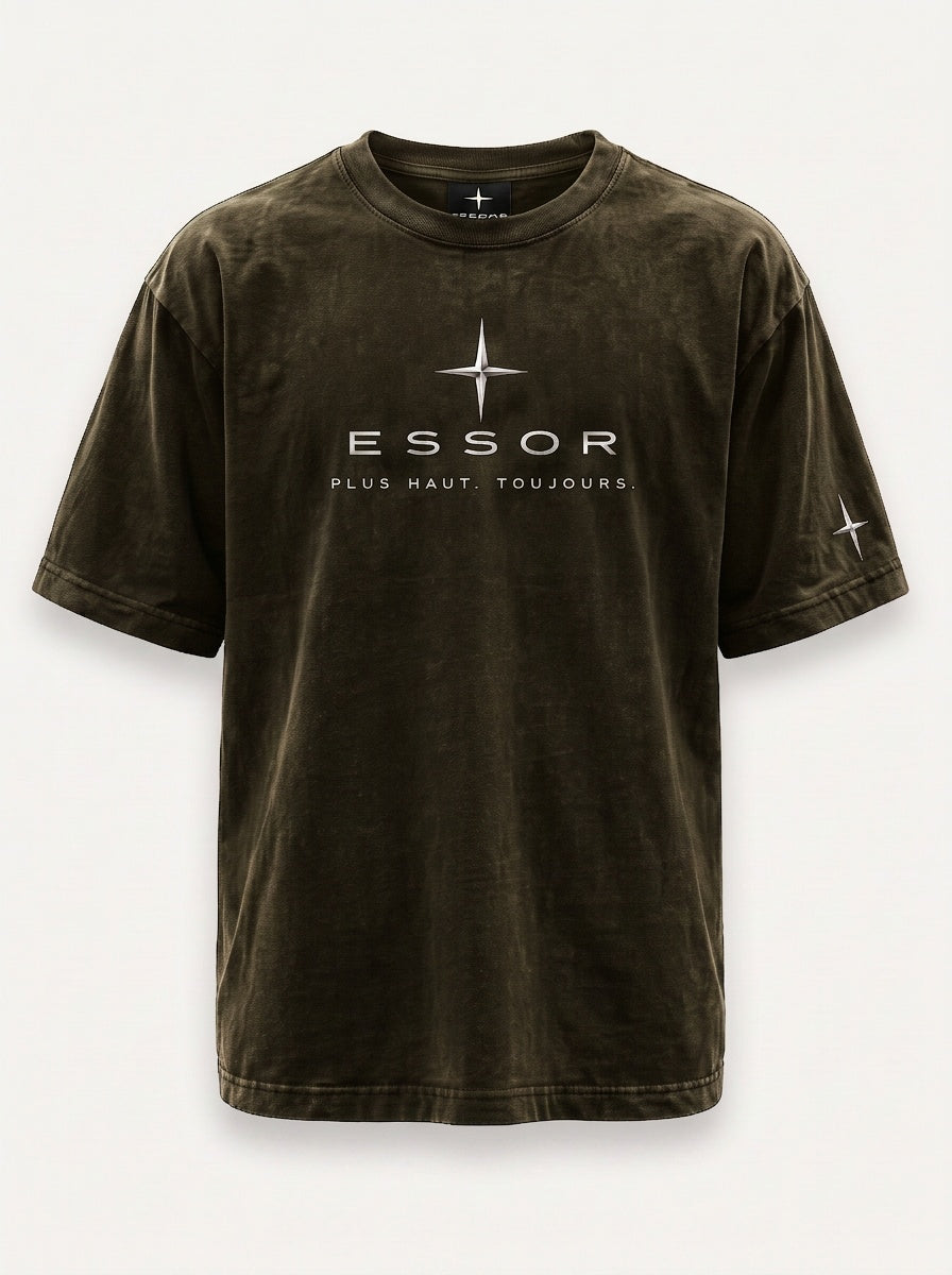 T-Shirt «Globe», Olivgrün, Produktbild