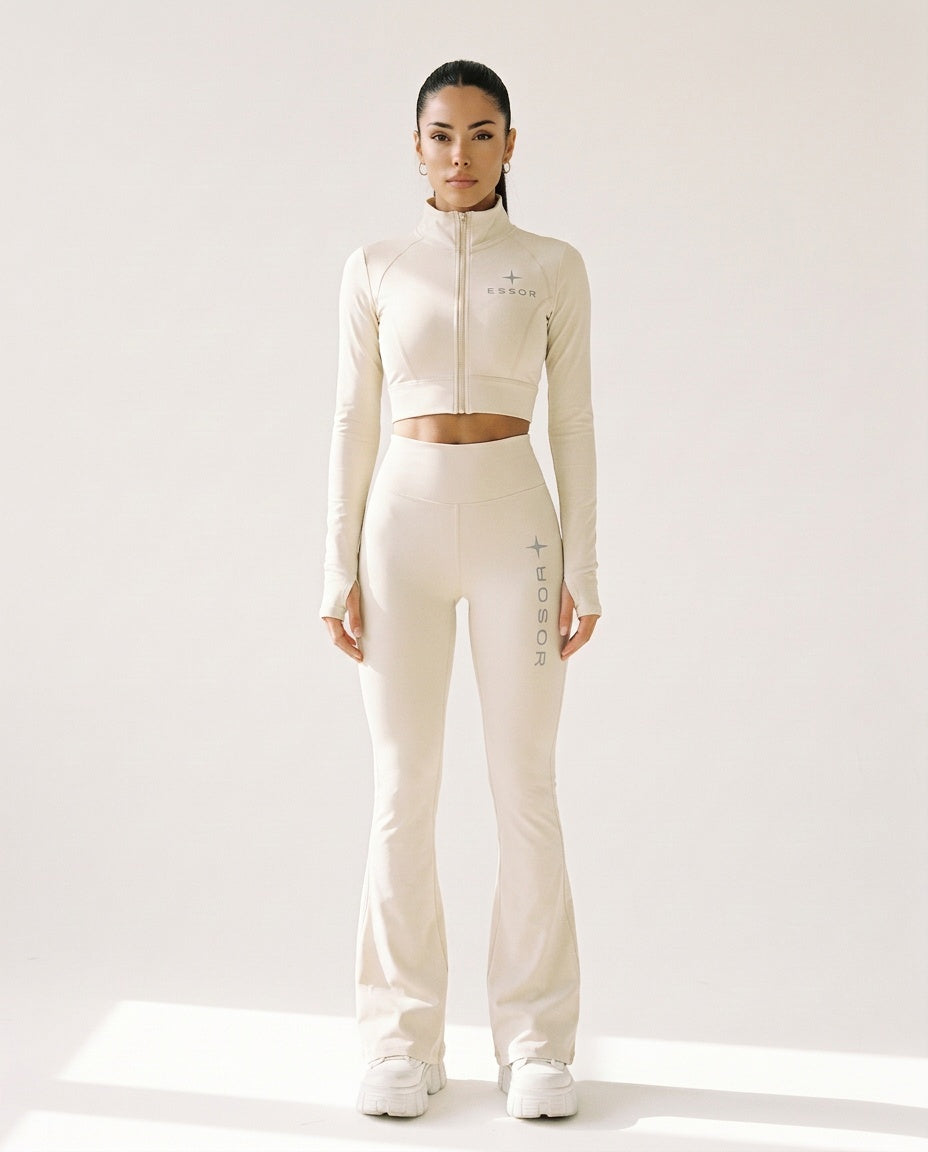 Leggings «Étoile», Naturweiss, Damen-Model, von vorne