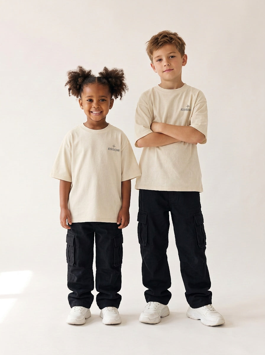 Kinder-T-Shirt «Envol», Naturweiss, Kinder-Models