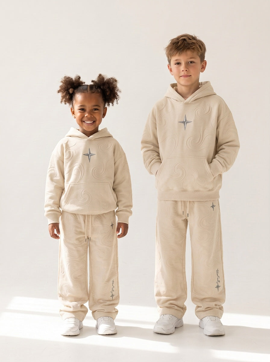 Kinder-Kapuzenpullover «360° Lifestyle», Naturweiss, Kinder-Models