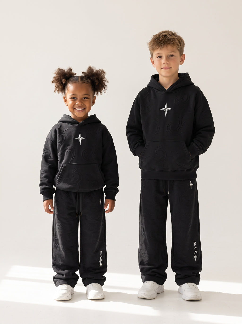 Kinder-Kapuzenpullover «360° Lifestyle», Schwarz, Kinder-Models