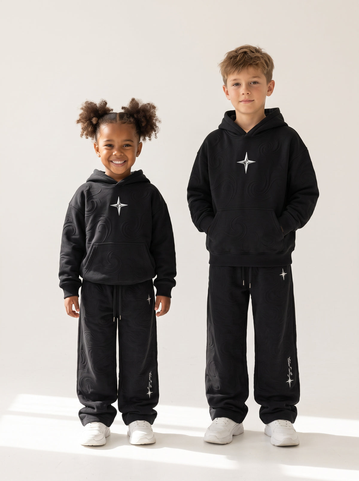 Kinder-Kapuzenpullover «360° Lifestyle», Schwarz, Kinder-Models