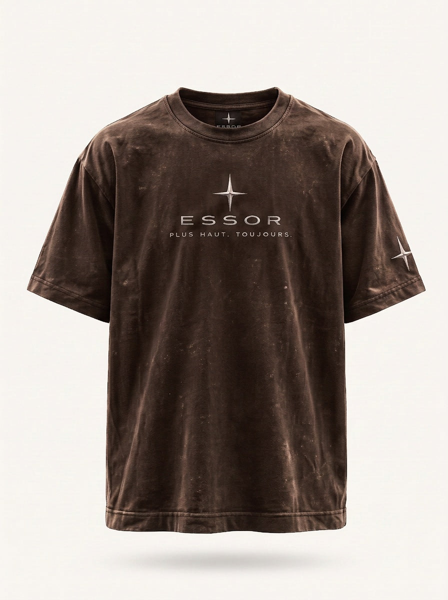 T-Shirt «Script», Taupe, Produktbild