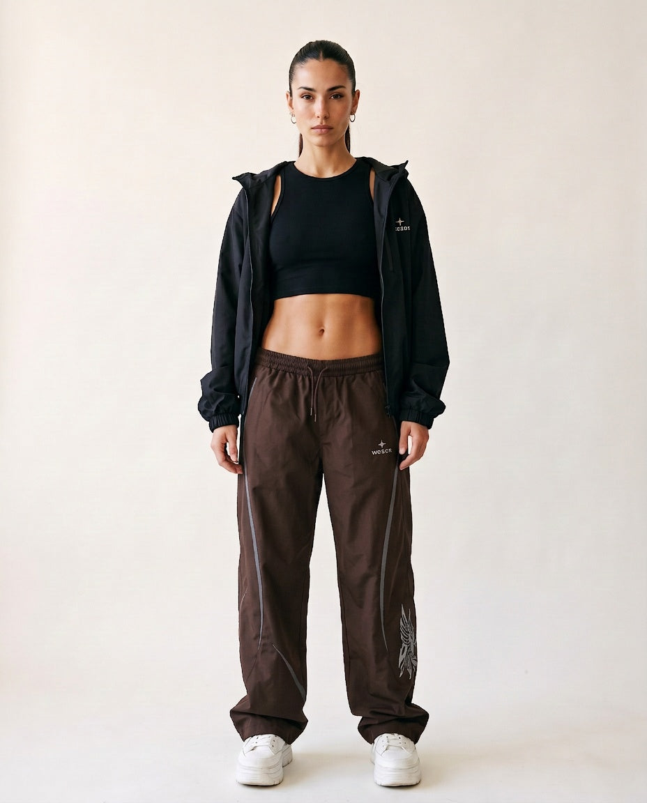 Trainingshose «Élan», Taupe, Damen-Model, von vorne