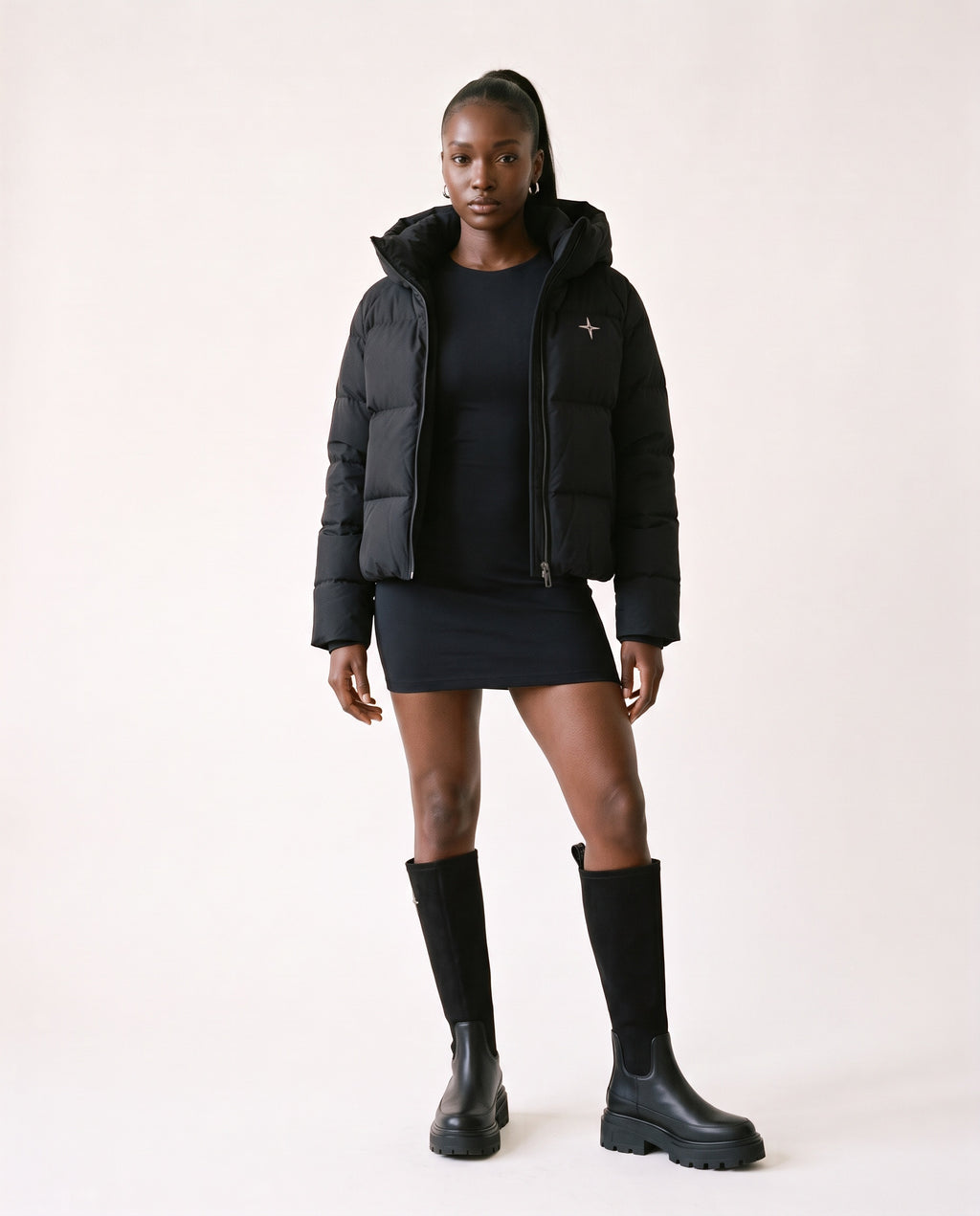 Plateau-Stiefel «Sommet», Schwarz, Damen-Model
