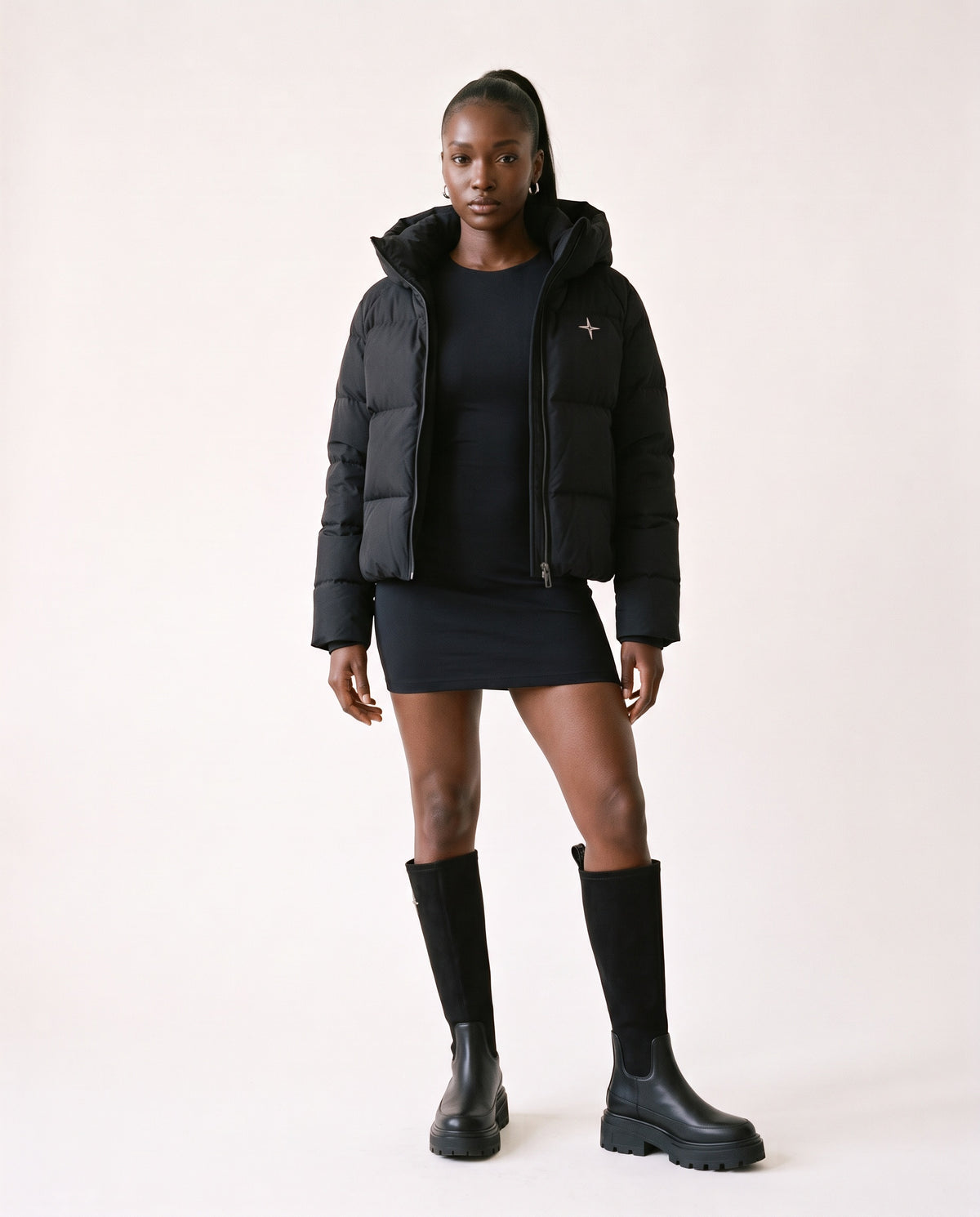 Plateau-Stiefel «Sommet», Schwarz, Damen-Model