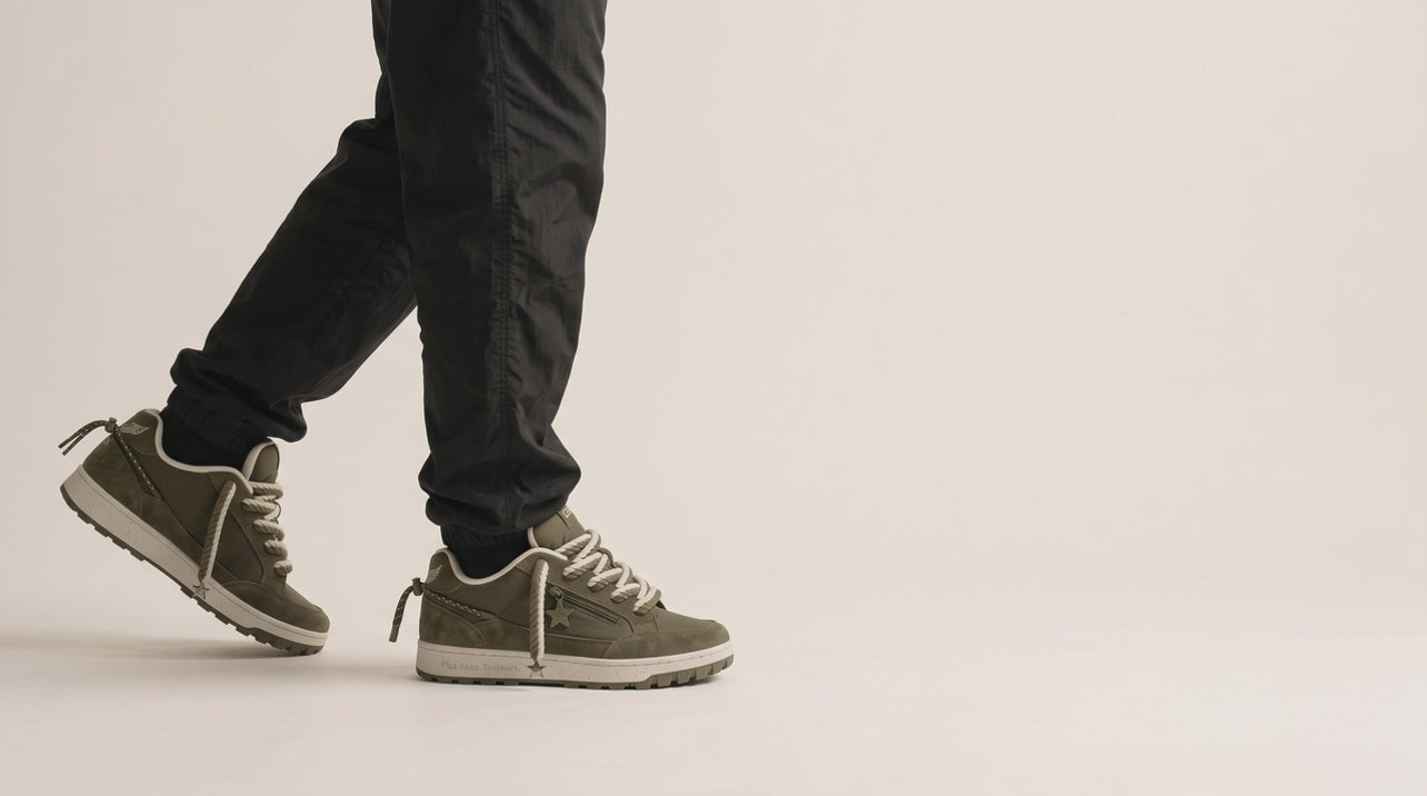Sneaker «Altitude», Olivgrün, Video am Fuss